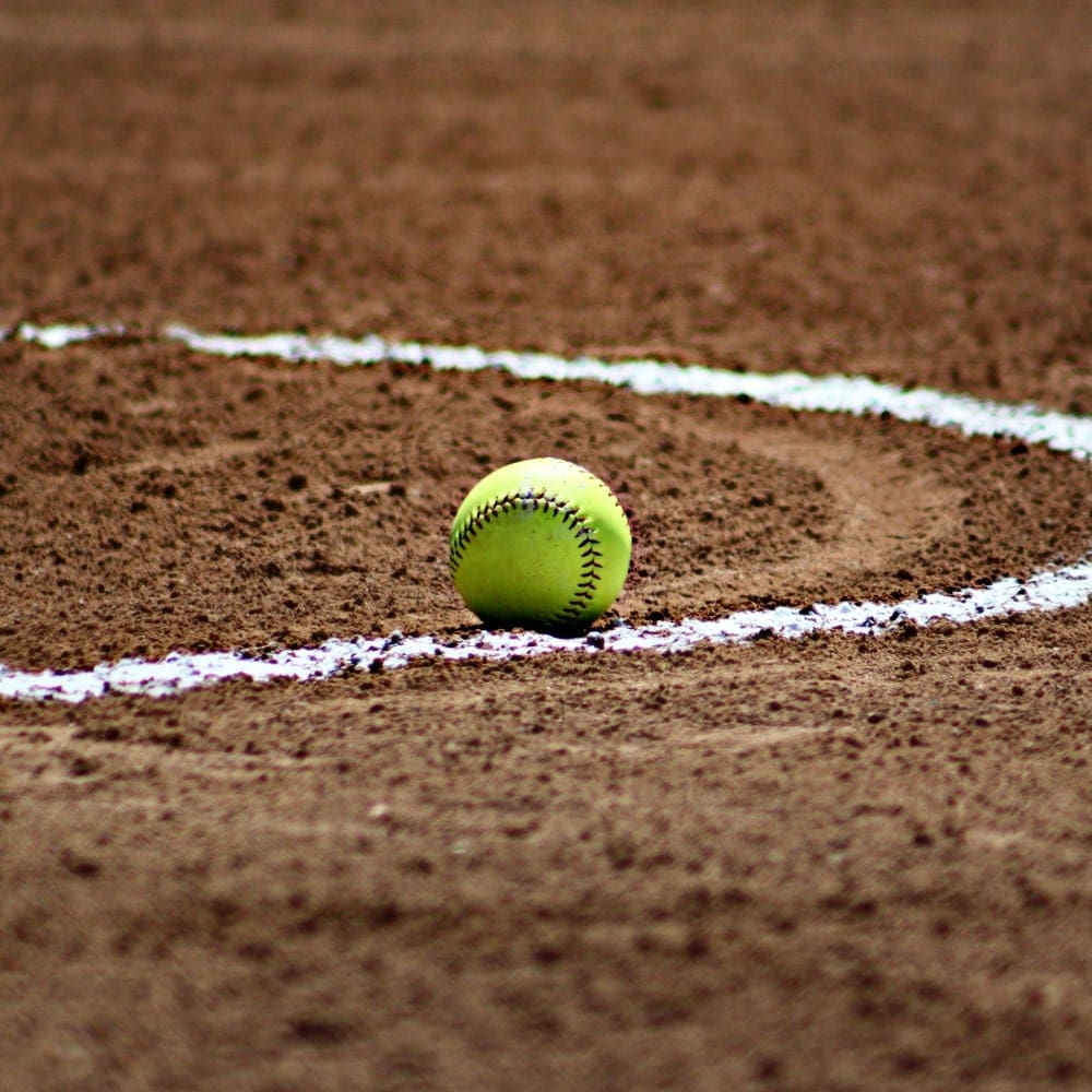 Softball on the field